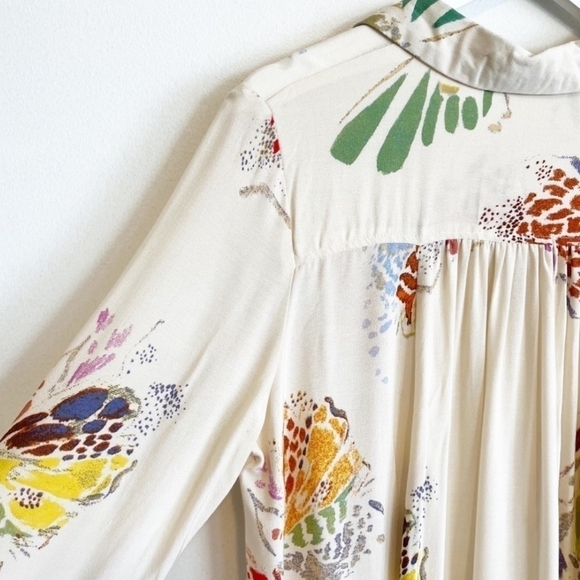 FREE PEOPLE Field Of Butterflies Tunic in Ivory Size XS - Picture 8 of 14